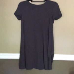 F21 ribbed grey dress